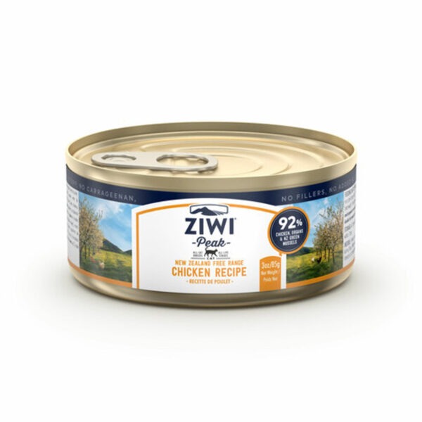 ZIWI Peak Chicken Canned Wet Cat Food available at Pet Shore, featuring free-range chicken for natural cat nutrition.